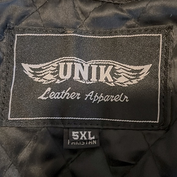 Vintage Retro Y2K Black Leather Motorcycle Riding Jacket With Removable Lining - Picture 11 of 12